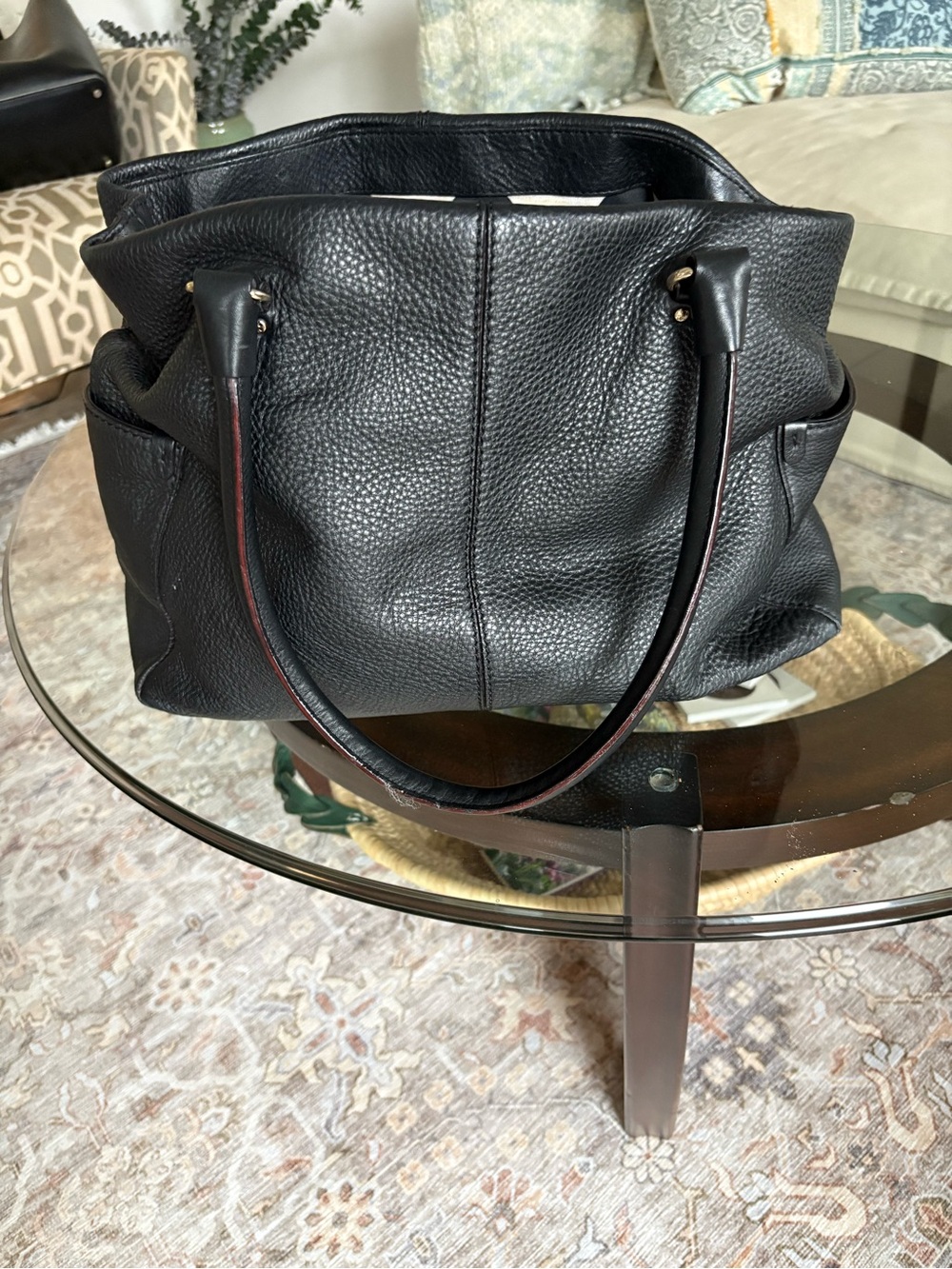 kate spade Black Pebbled Leather Shoulder Bag with Gold Hardware - Picture 2 of 7